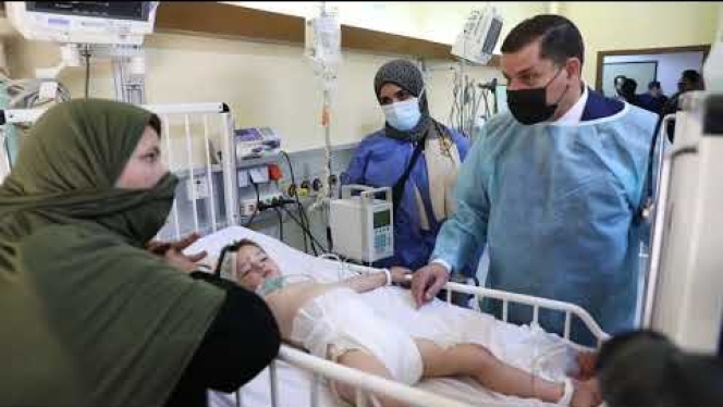 رئيس حكومة الوحدة الوطنية يقوم بزيارة تفقدية لمستشفى طرابلس الجامعي